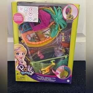 Mattel Polly Pocket Tropical Adventure Set - Pink, Green, Purple